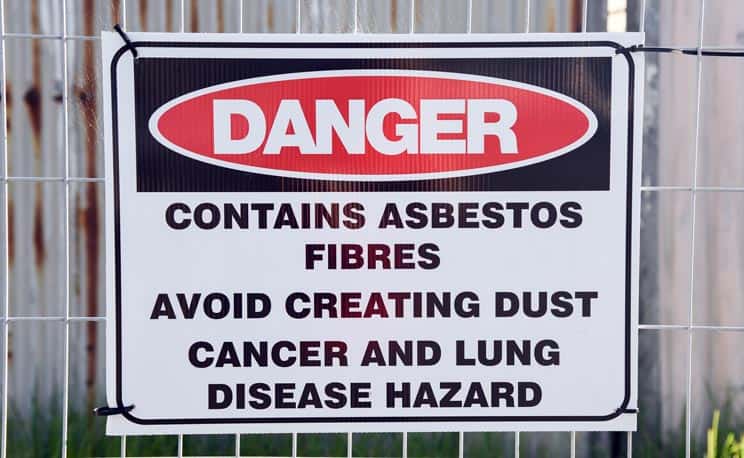 Asbestos Danger Sign