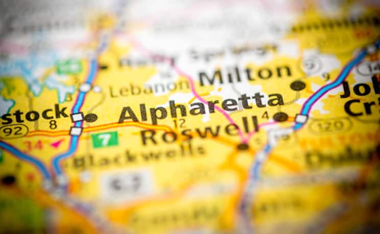 Alpharetta Georgia Map