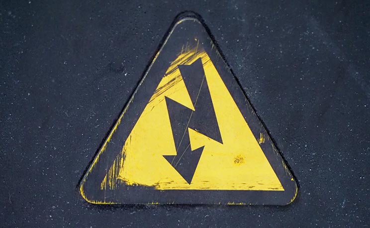 Electric Warning Sign